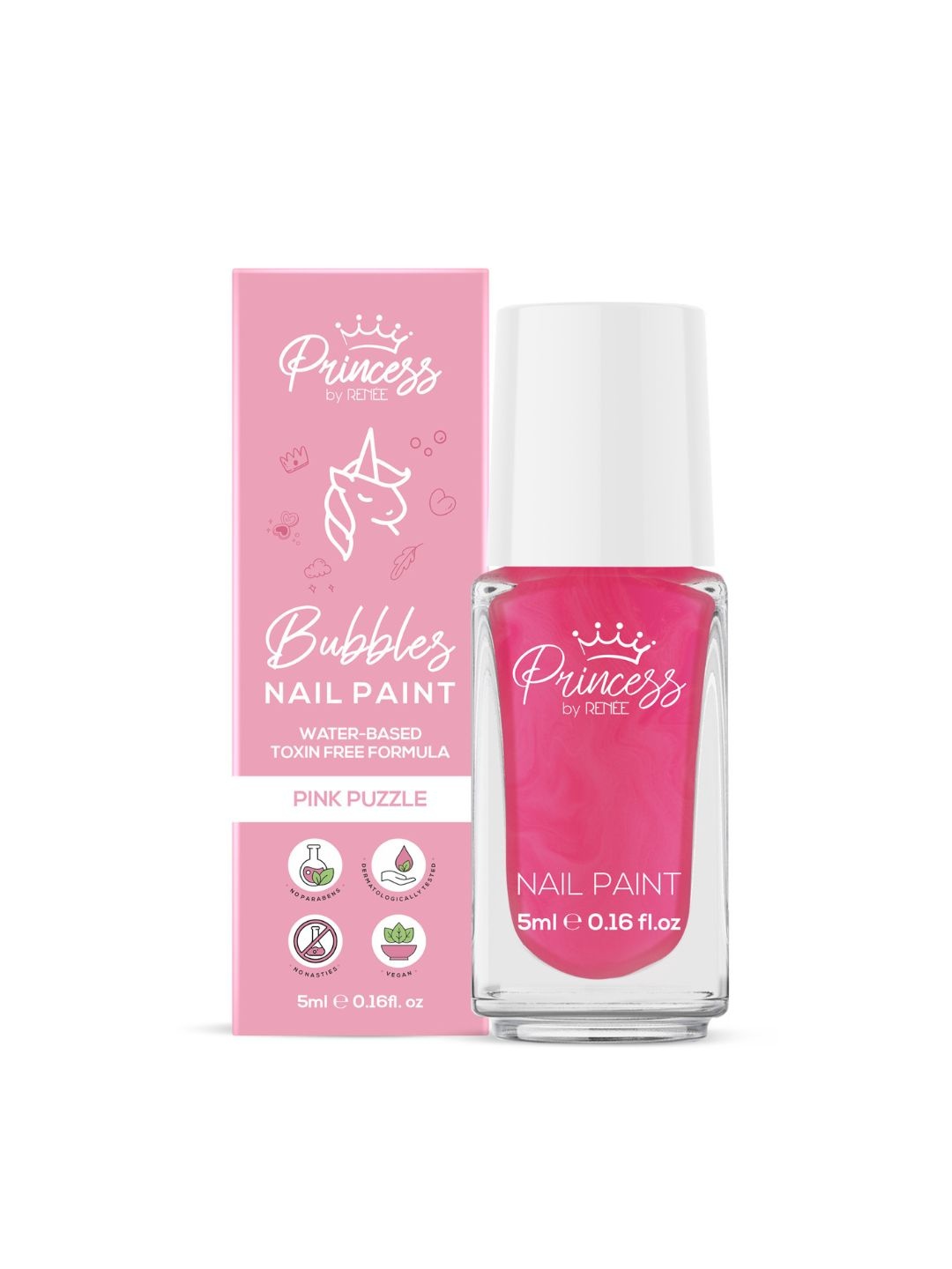 

Renee Bubbles Nail Paint Pink Puzzle 5ml