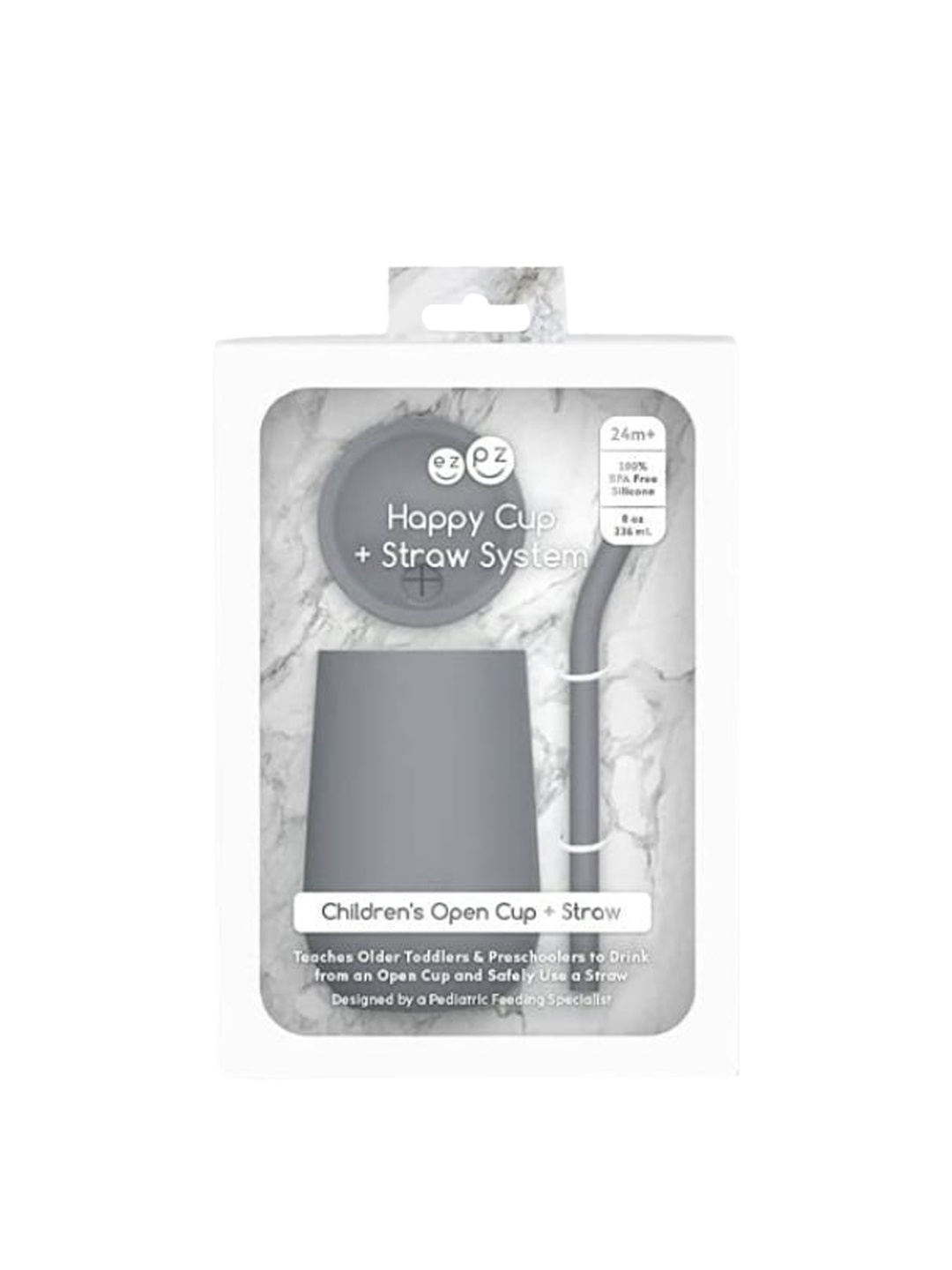 

ezpz Kids Grey Solid Baby Feeding Utensils