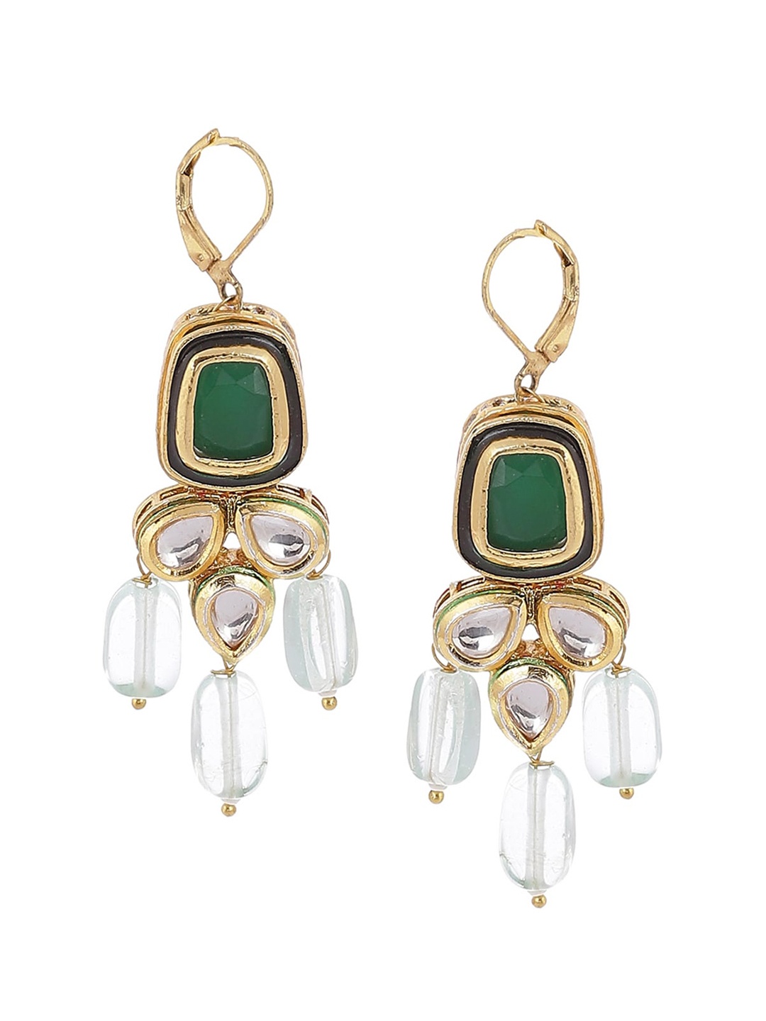 

Biba Green Contemporary Drop Earrings