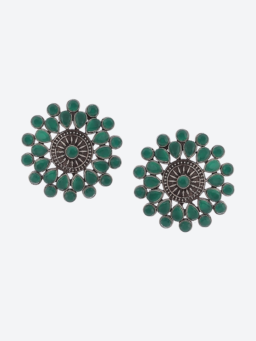 

Biba Women Contemporary Studs Earrings, Green