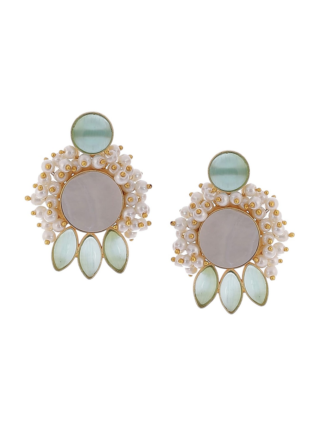 

Biba Green Contemporary Drop Earrings