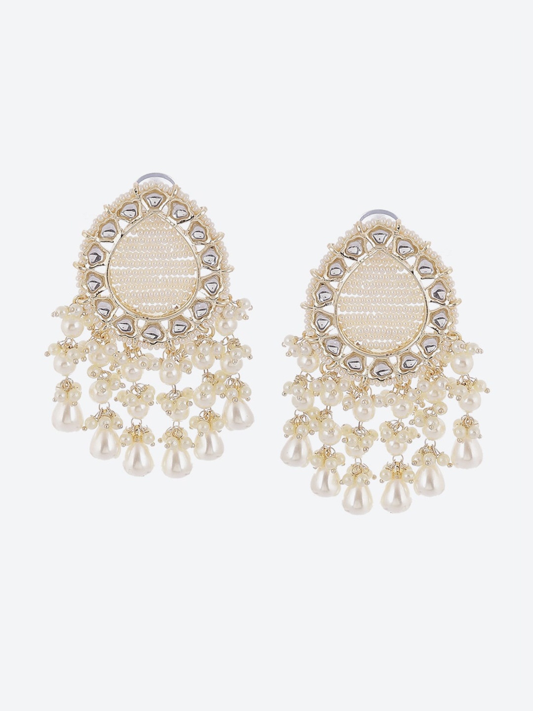 

Biba Off White Contemporary Chandbalis Earrings