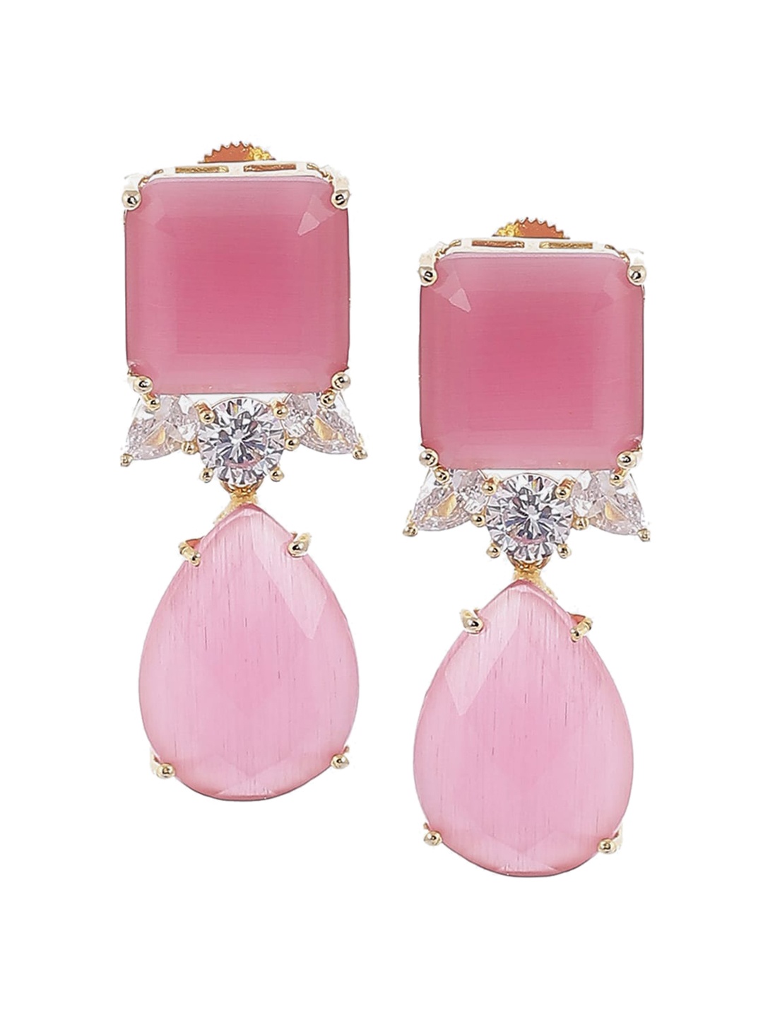 

Biba Women Contemporary Drop Earrings, Pink