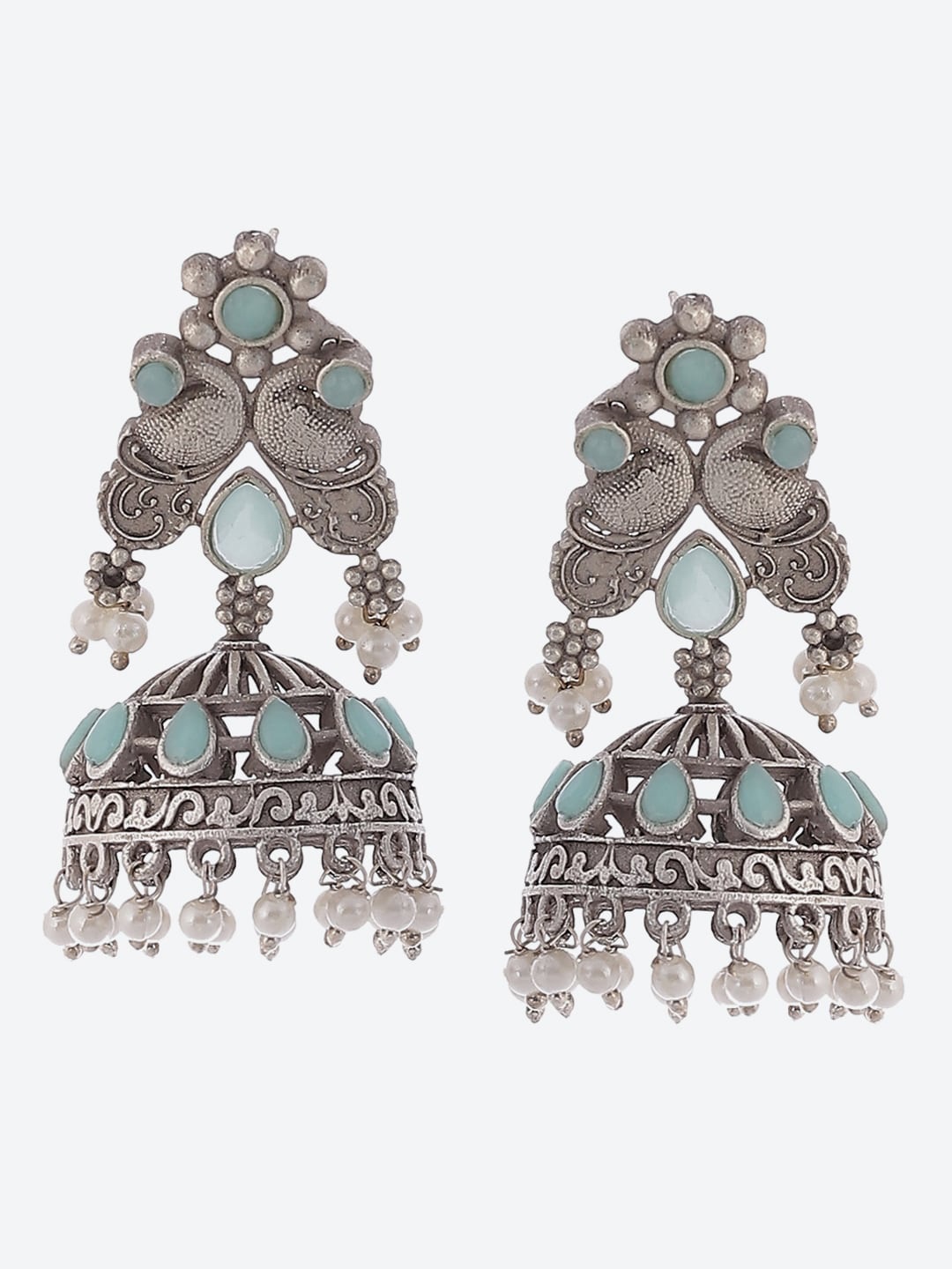 

Biba Women Contemporary Jhumkas Earrings, Blue