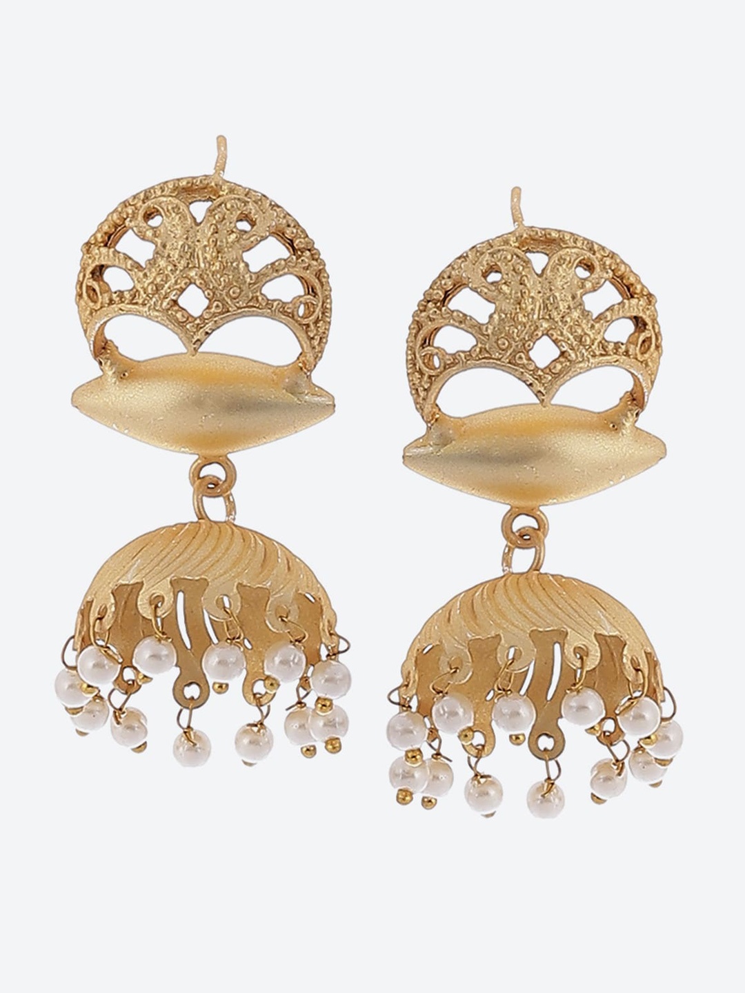 

Biba Women Contemporary Jhumkas Earrings, Gold