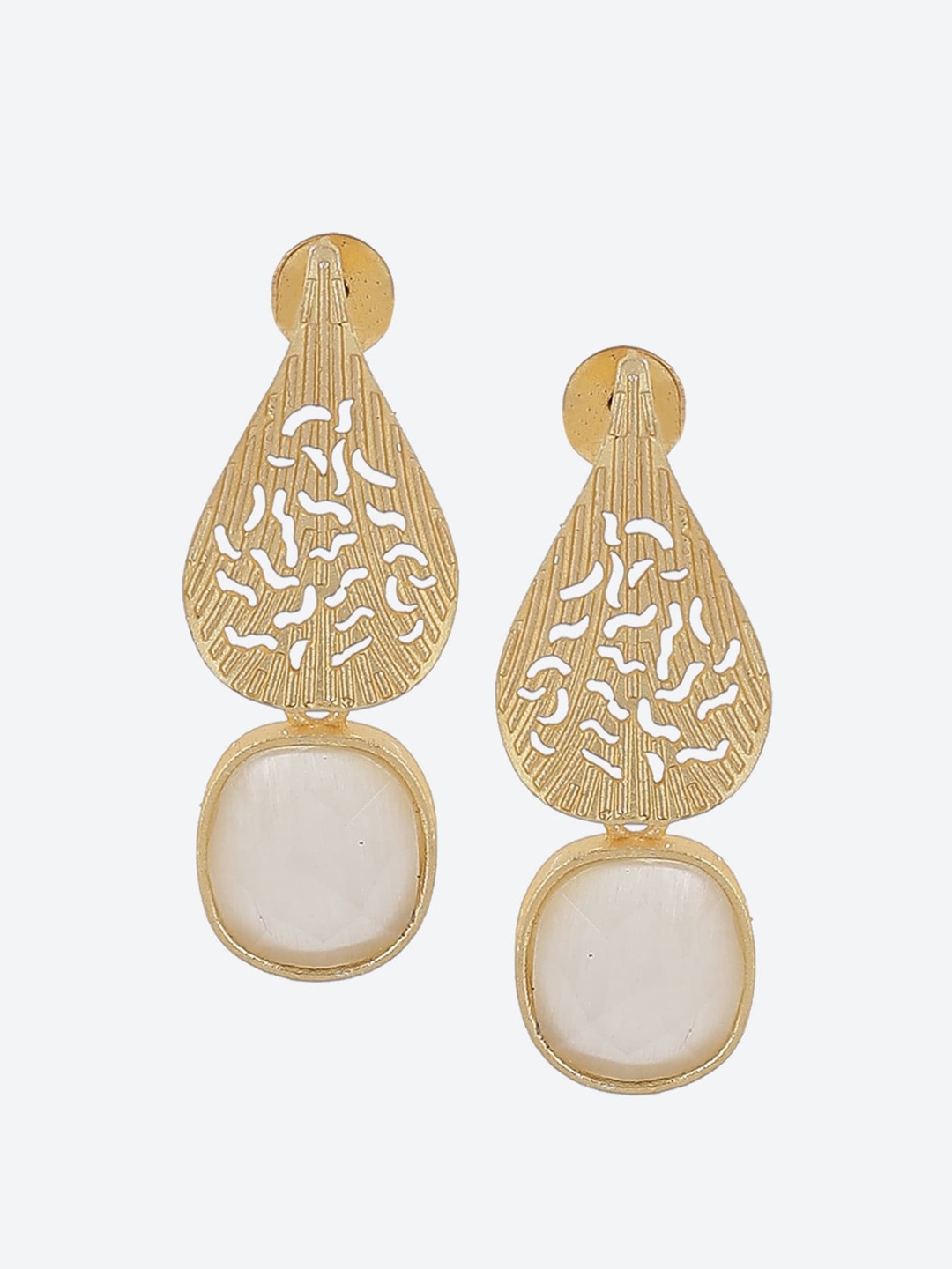

Biba Gold-Plated Contemporary Drop Earrings, White
