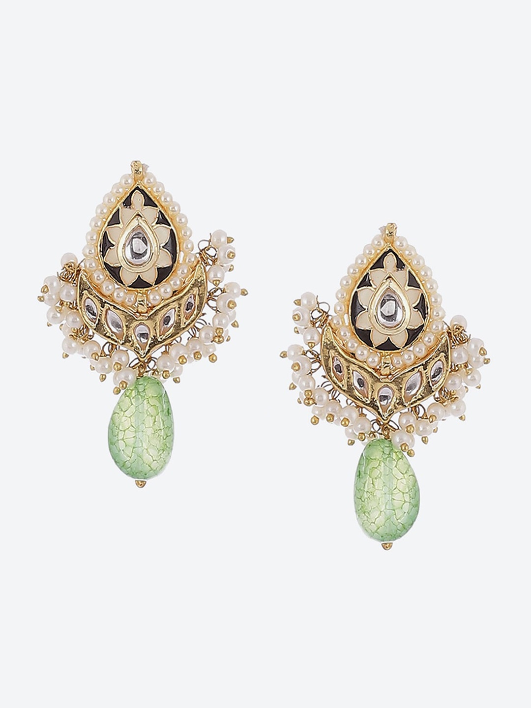 

Biba Green Contemporary Drop Earrings