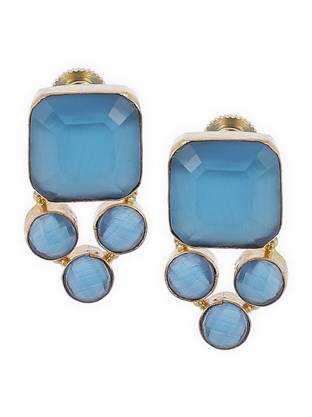 

Biba Women Contemporary Studs Earrings, Blue