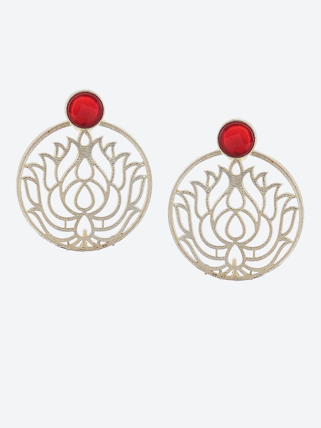 

Biba Women Contemporary Drop Earrings, Red
