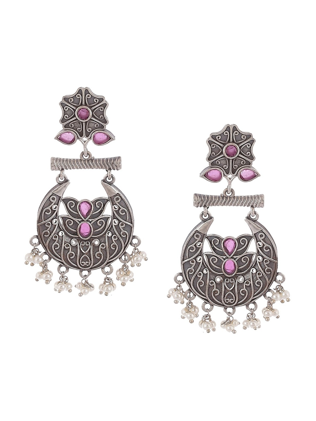 

Biba Women Contemporary Chandbalis Earrings, Metallic
