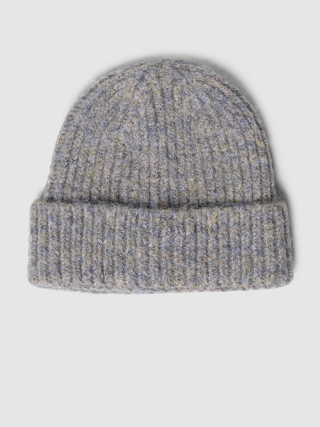 

ONLY Women Knit Rib Beanie Cap, Grey