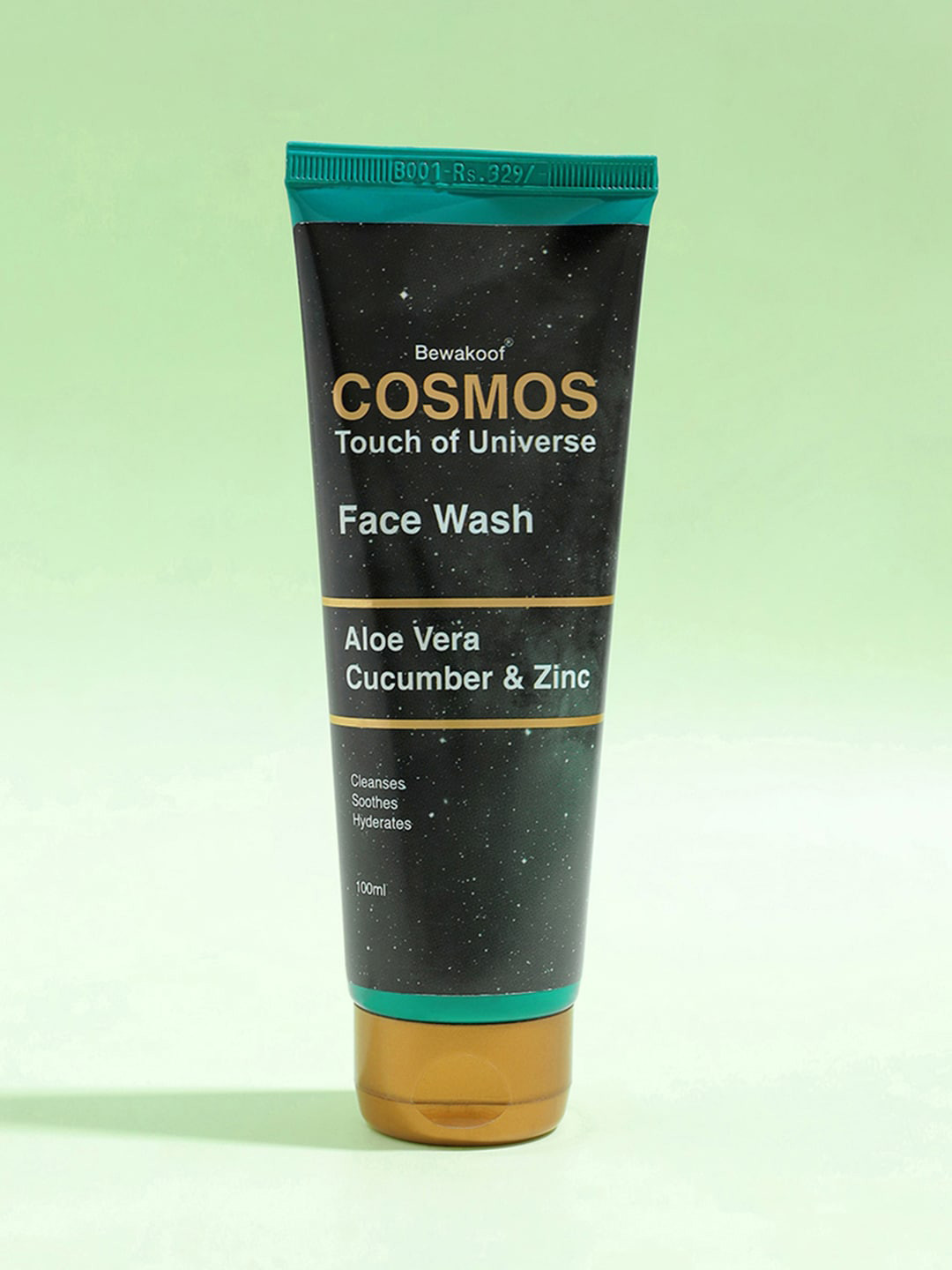 

COSMOS BY BEWAKOOF Touch Of Universe Aloe Vera Face Wash with Cucumber & Zinc - 100ml, Green