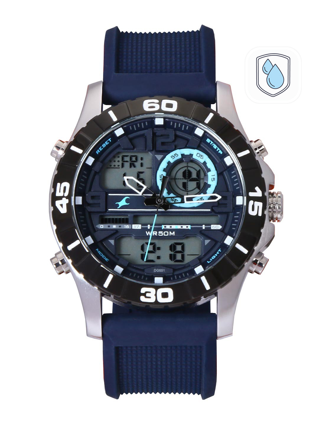 

Fastrack Men Blue Analogue and Digital Watch 38035SP02J