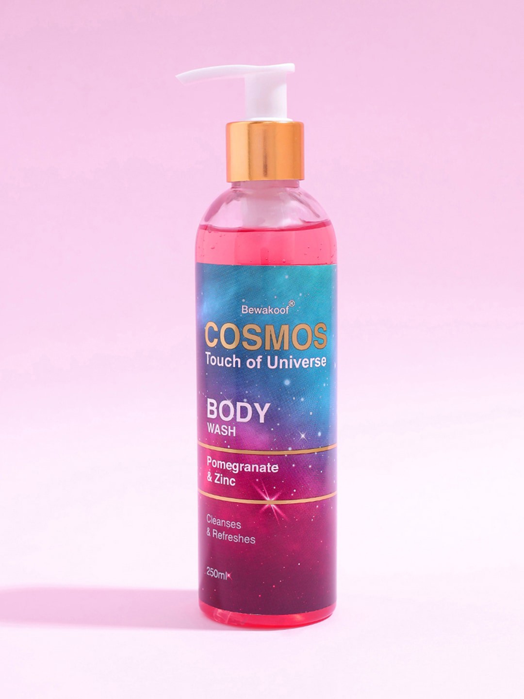 COSMOS BY BEWAKOOF Touch Of Universe Pomegranate & Zinc Body Wash - 250ml, Pink