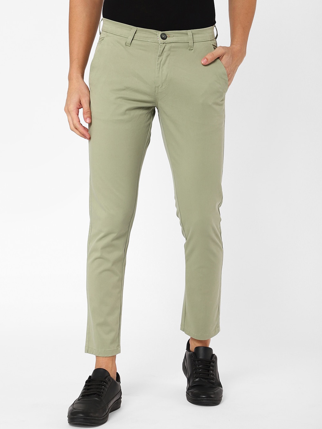

R&B Men Green Skinny Fit Trouser