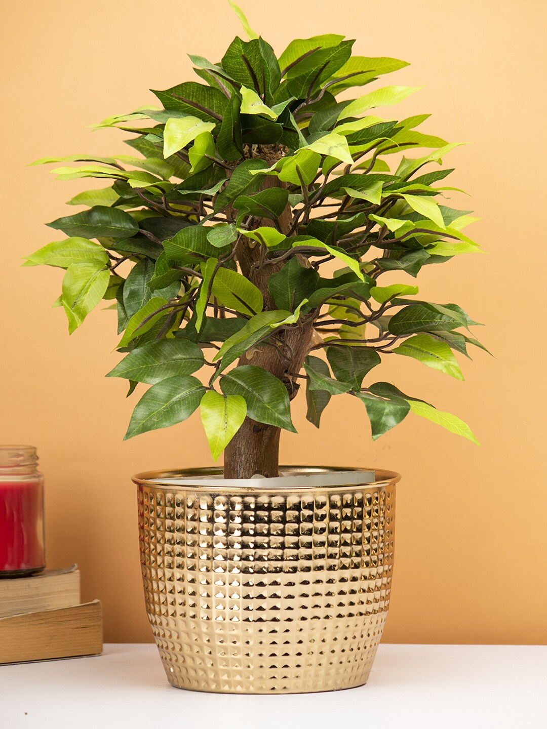 

MARKET99 Textured Planter, Gold