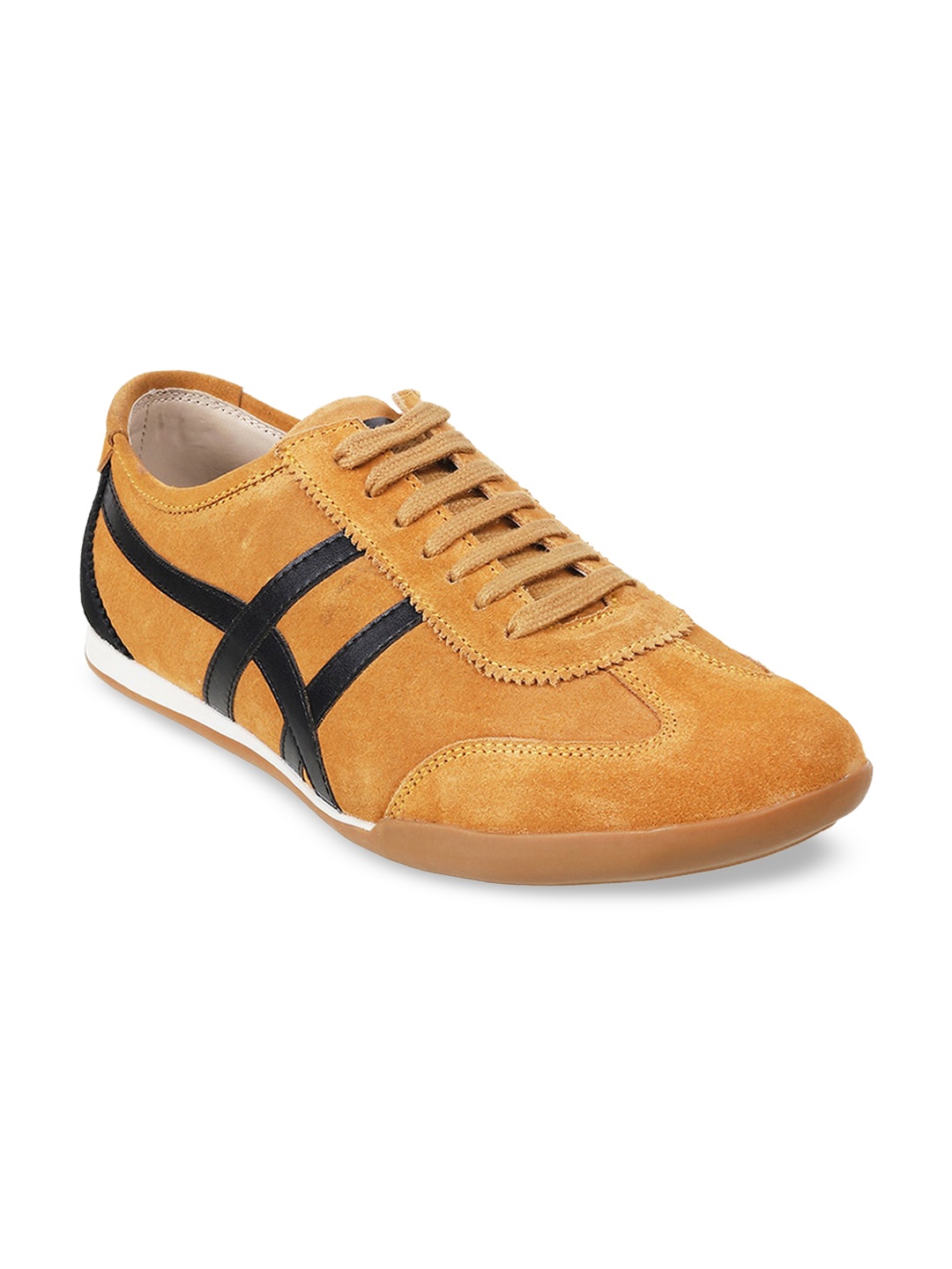 

Metro Men Yellow Striped Oxfords