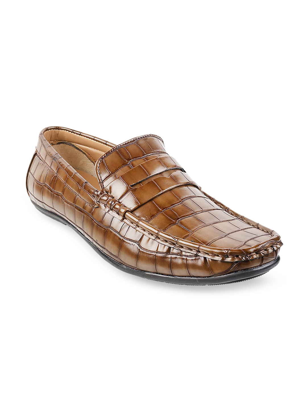 

WALKWAY by Metro Men Textured Loafers, Beige