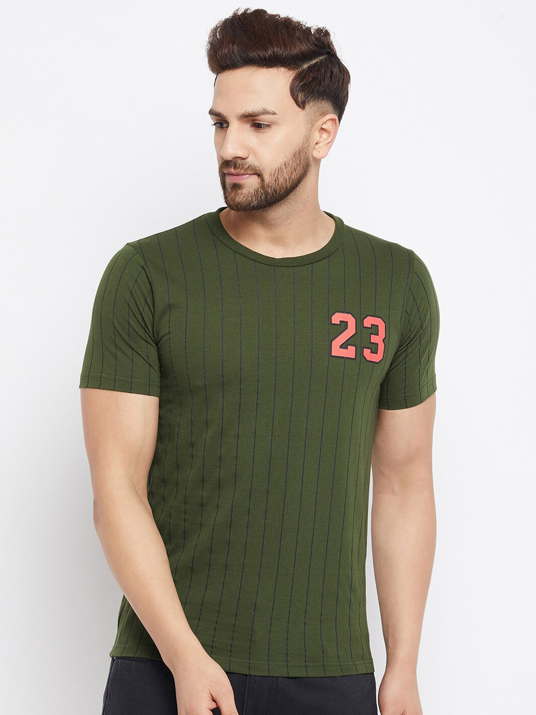 

THE MILLION CLUB Men Green Printed T-shirt