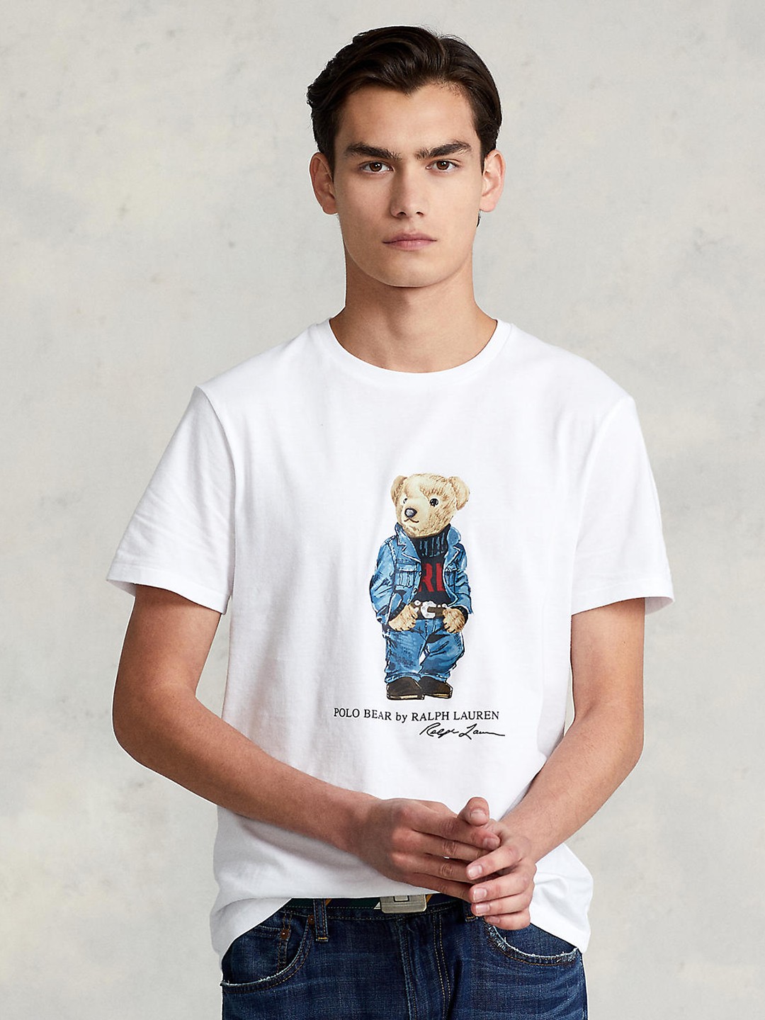 

Polo Ralph Lauren Men White Printed Pure Cotton T-shirt