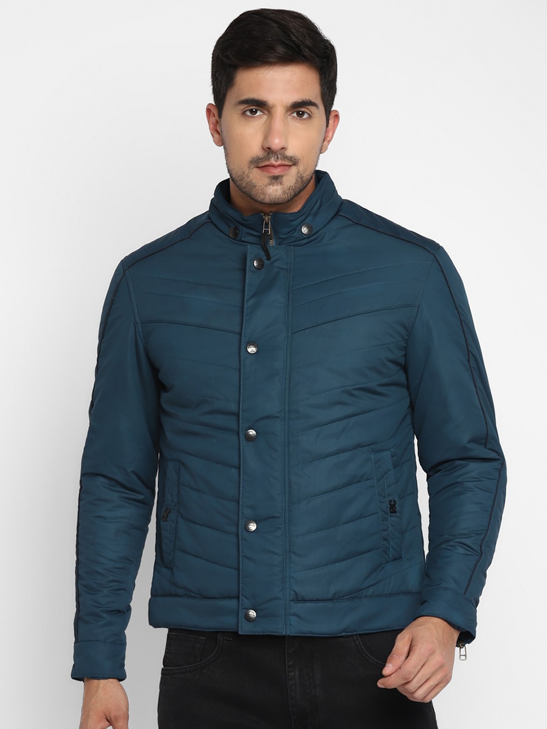

Red Chief Men Blue Lightweight Quilted Jacket