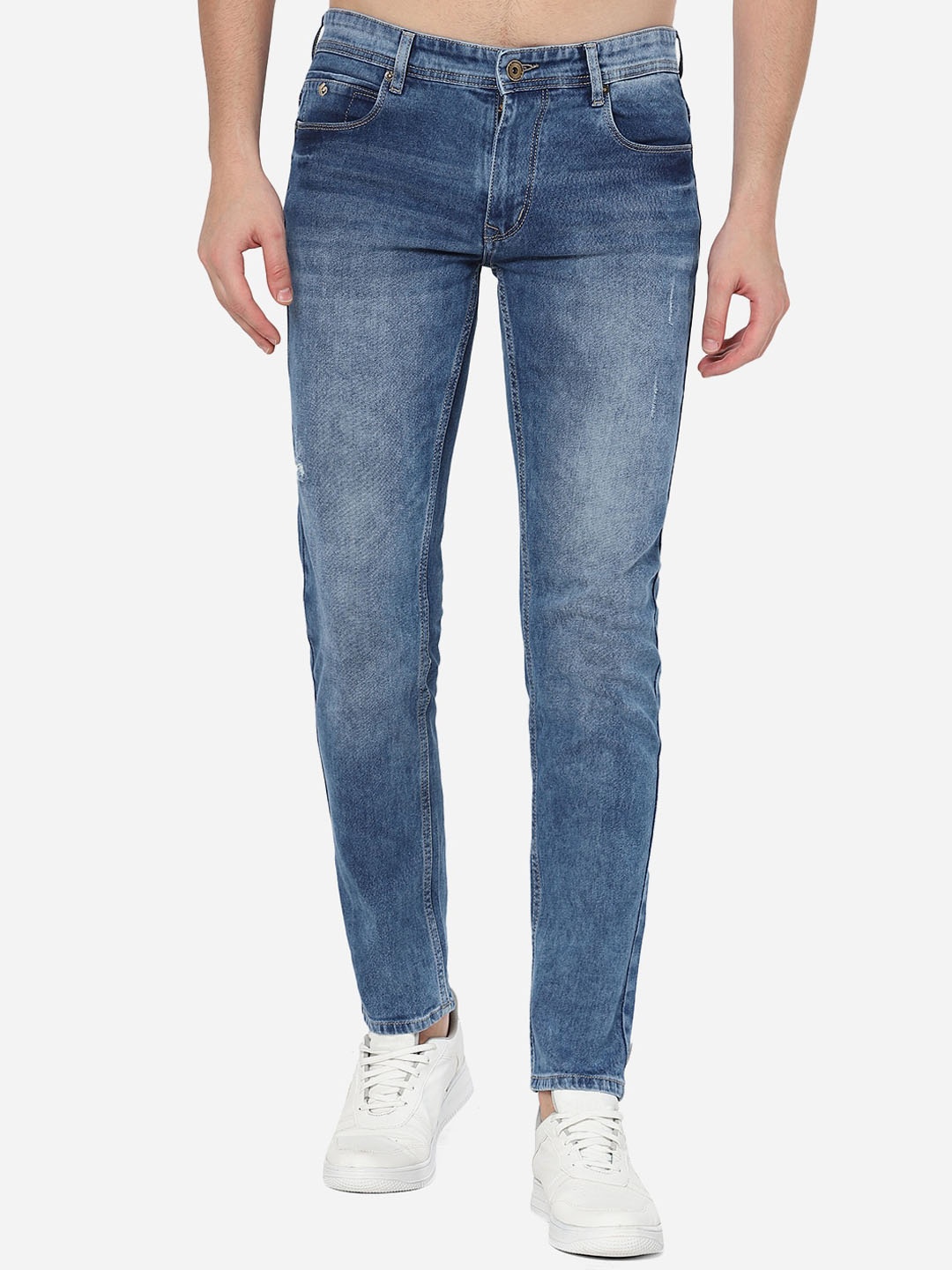 

Greenfibre Men Blue Slim Fit Heavy Fade Jeans