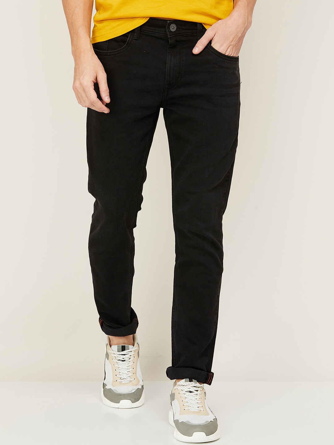 

Forca Men Black Slim Fit Clean Look Casual Jeans
