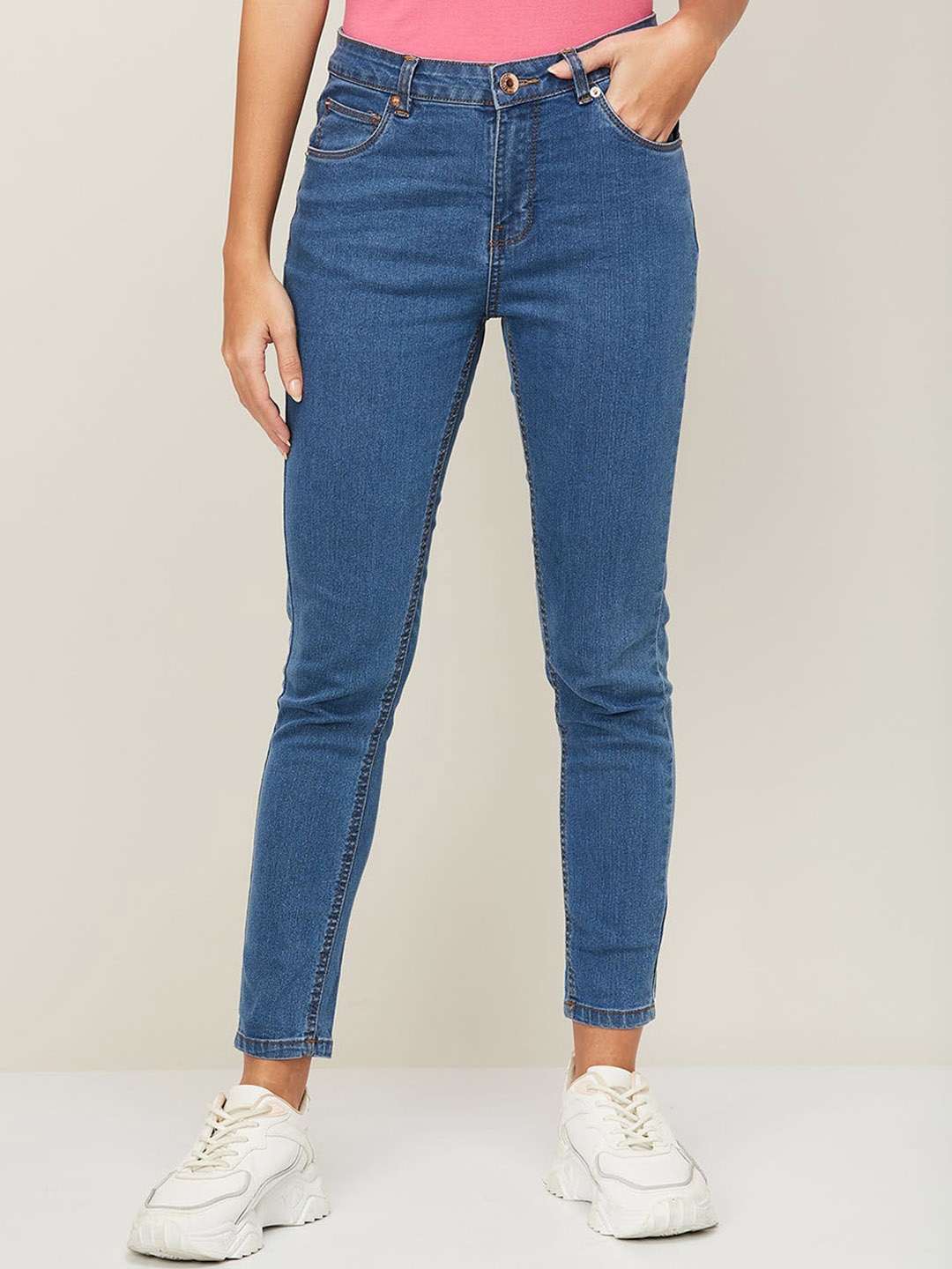 

Fame Forever by Lifestyle Women Blue Skinny Fit High-Rise Jeans