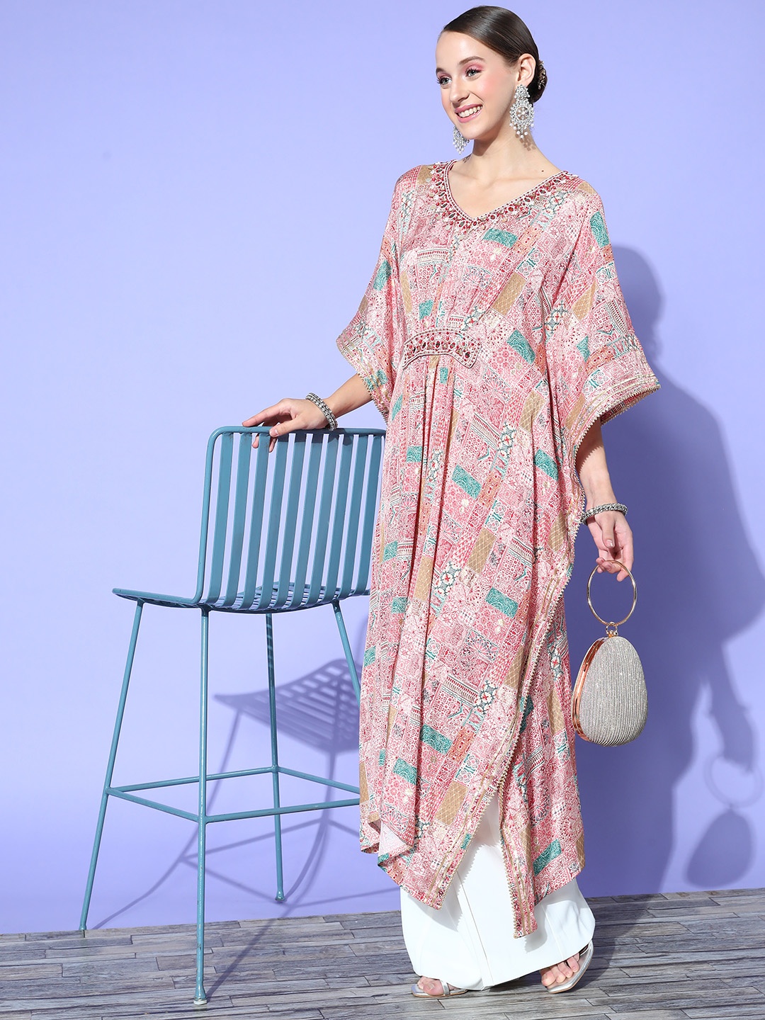 

ZOLA Women Pretty Pink Modal Hyper Texture Kurta