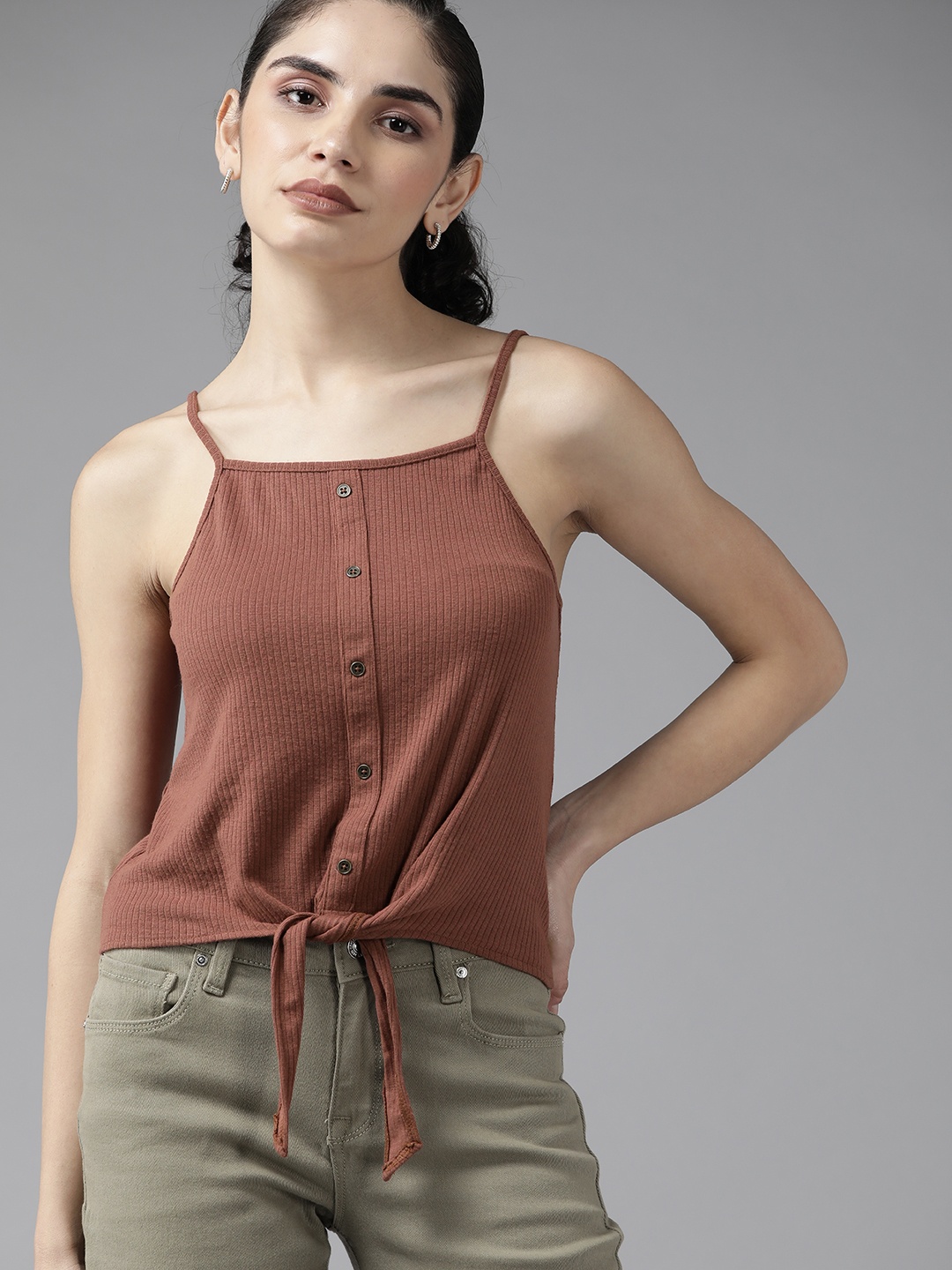 

Roadster Brown Tank Top