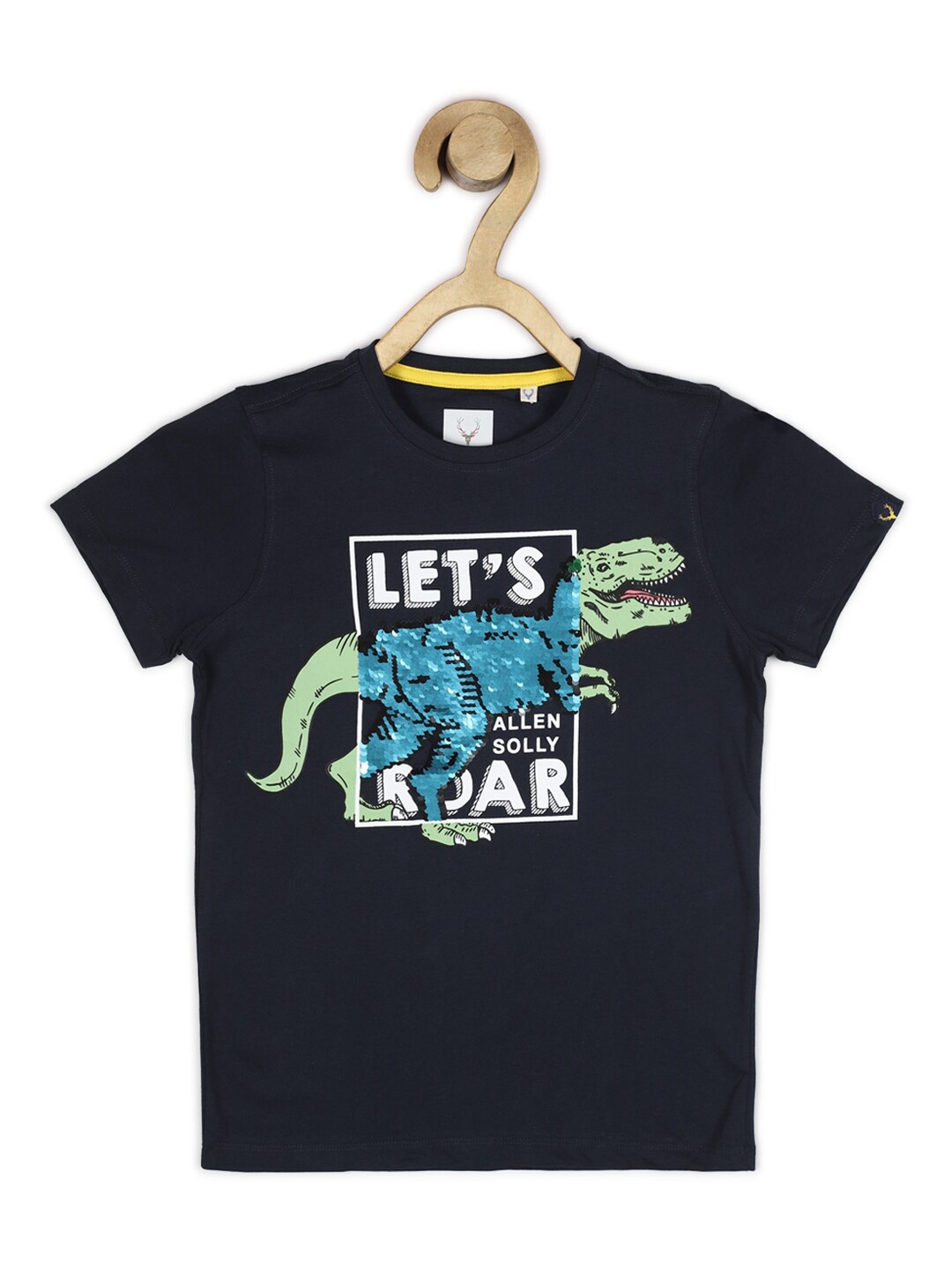 

Allen Solly Junior Boys Navy Blue Printed T-shirt