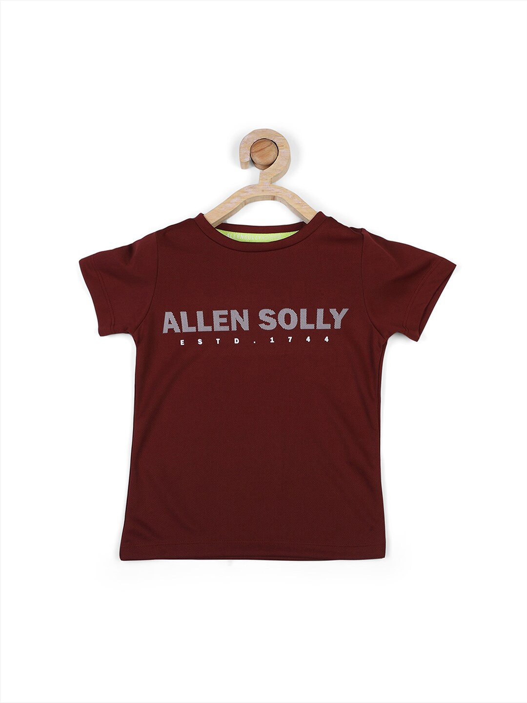 

Allen Solly Junior Boys Maroon Typography Printed T-shirt