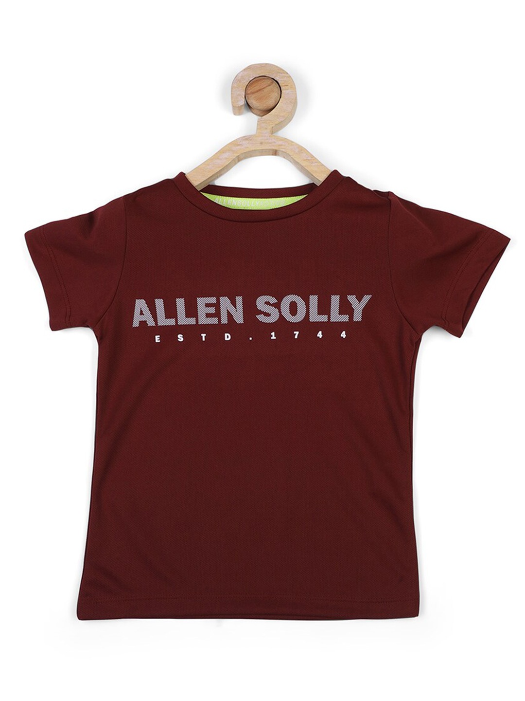 

Allen Solly Junior Boys Maroon Typography Printed T-shirt