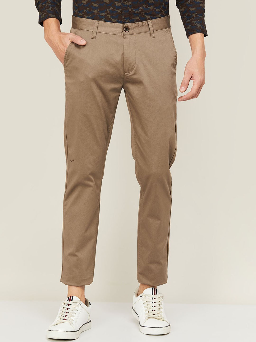 

Fame Forever by Lifestyle Men Grey Slim Fit Chinos Trousers