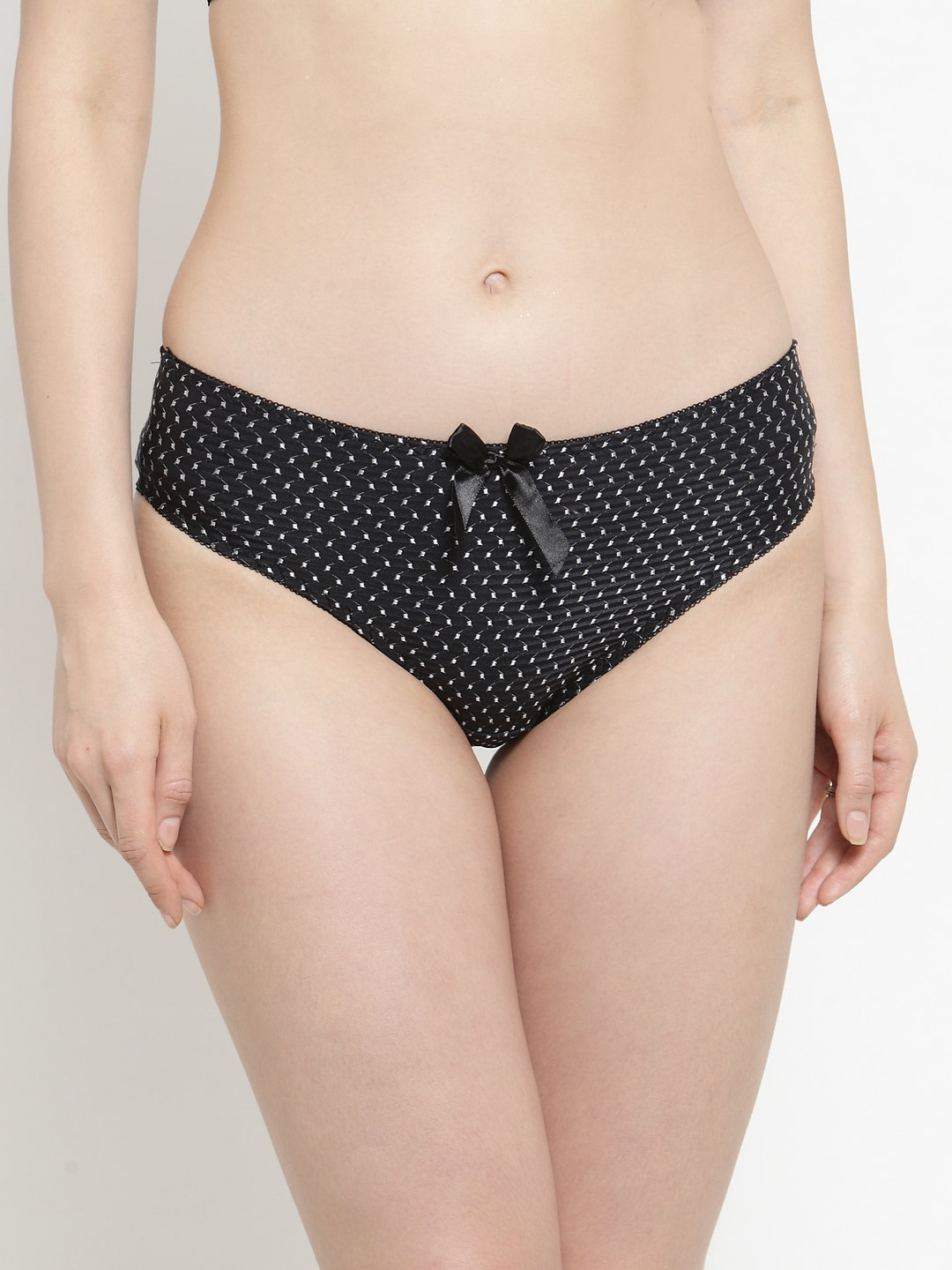 

PrettyCat Women Black Printed Brief