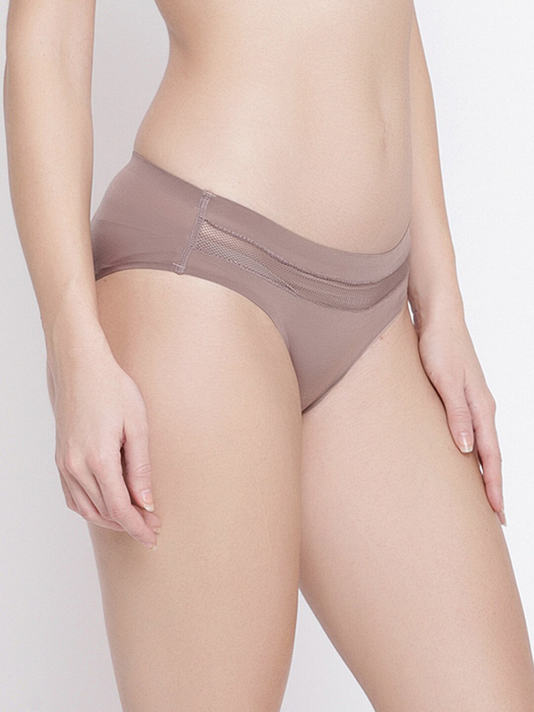 

PrettyCat Women Brown Solid Bikini Briefs