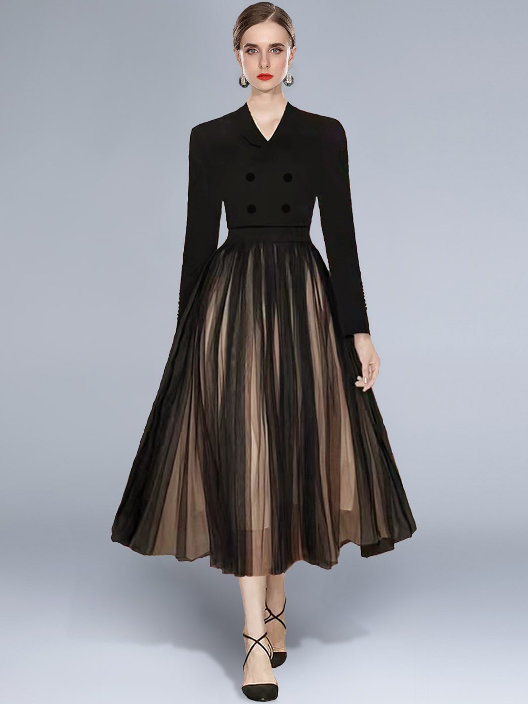 

JC Collection Women Black Solid Co-Ords
