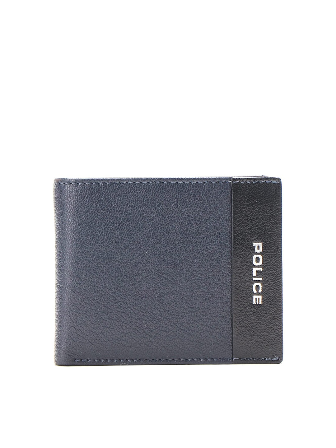 

Police Men Leather Two Fold Wallet, Navy blue