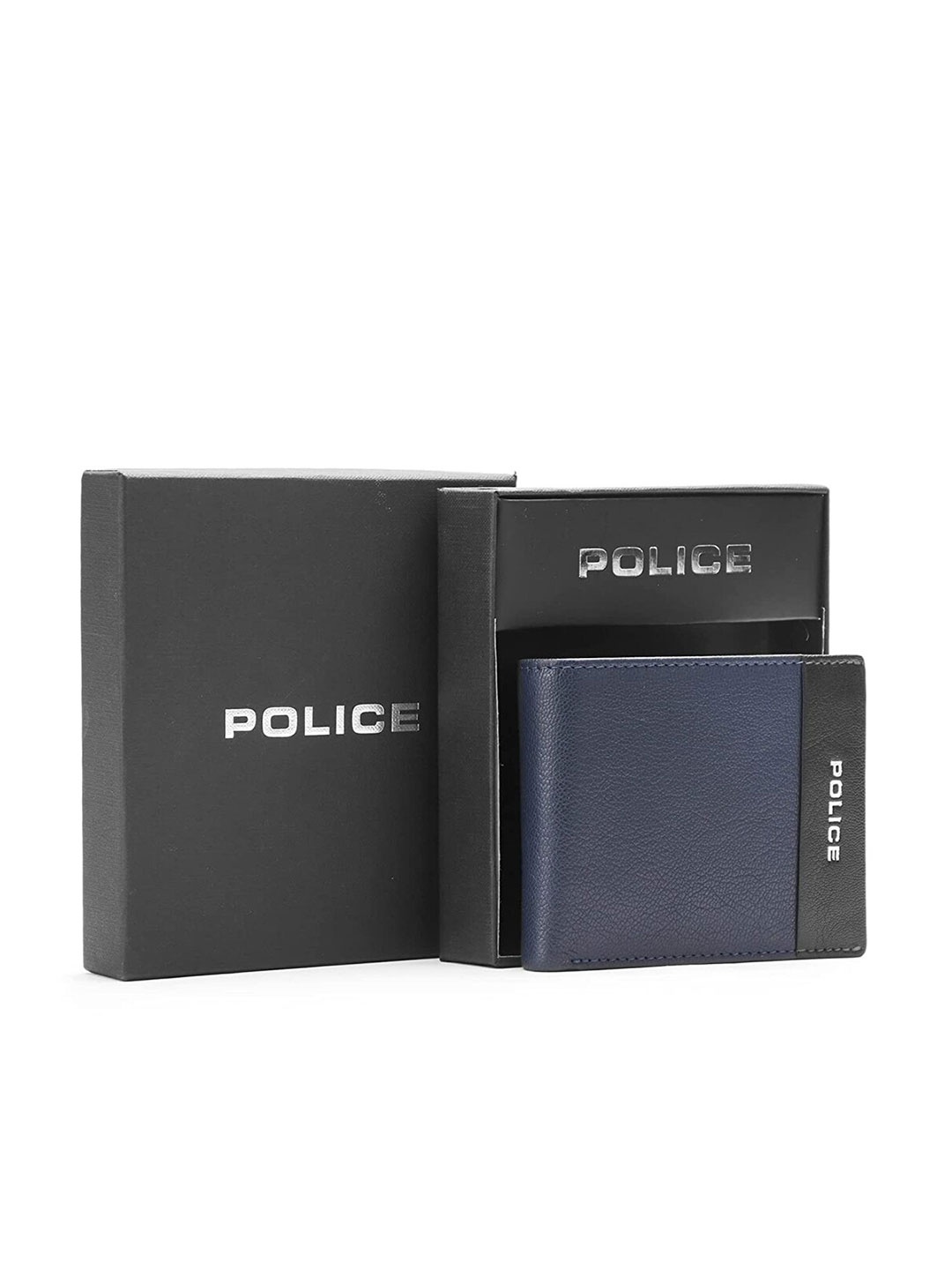 

Police Men Solid Two Fold Wallet, Navy blue