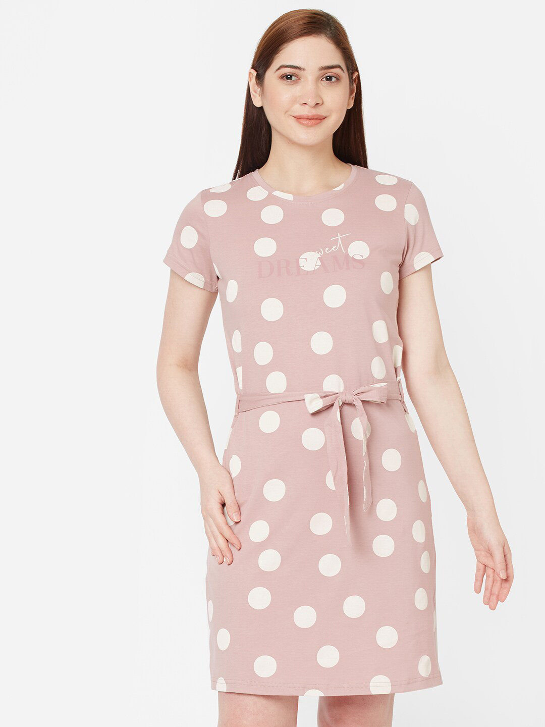 

Sweet Dreams Women Pink Printed Nightdress