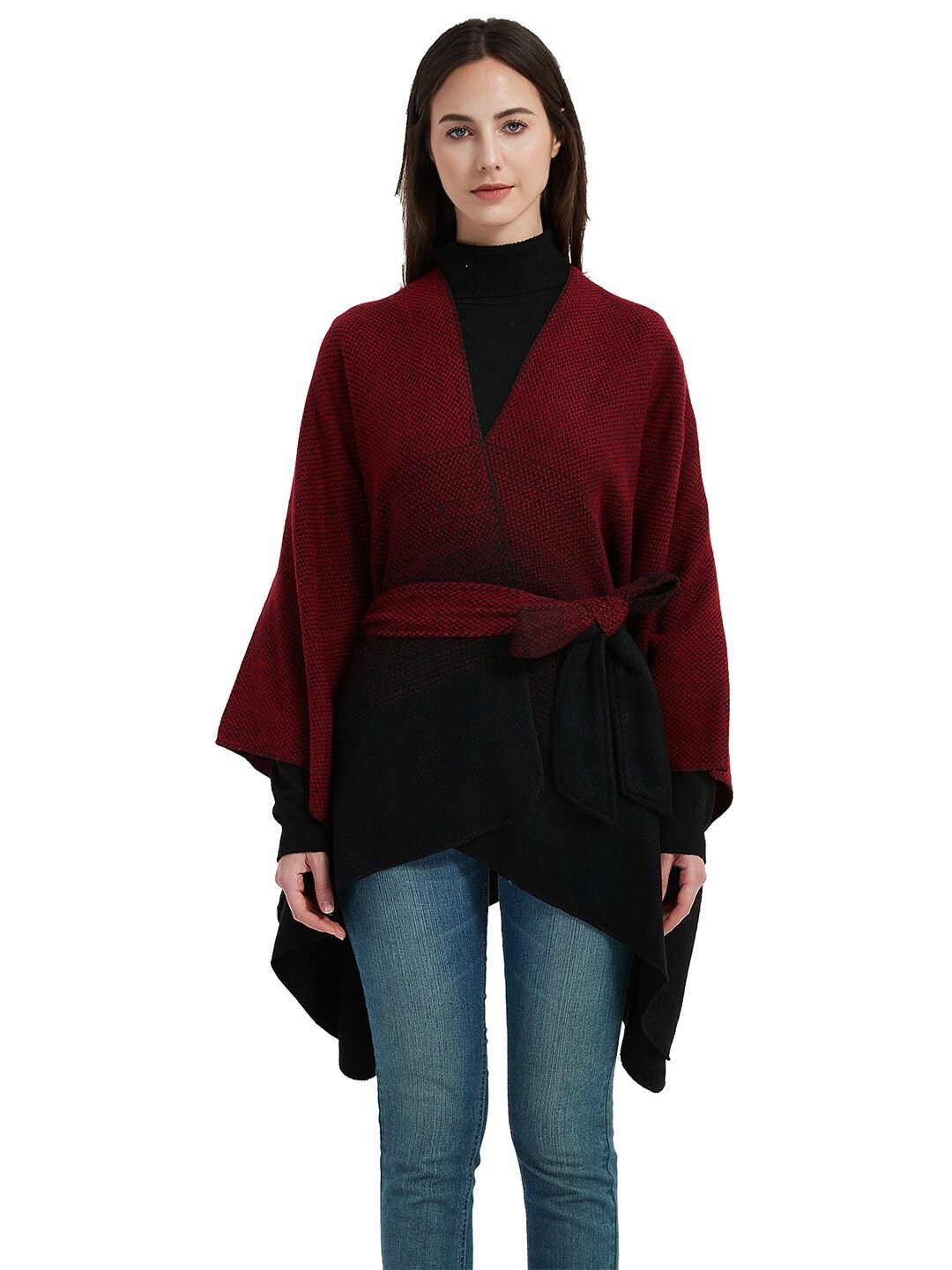 

JC Collection Women Acrylic Scarf, Red