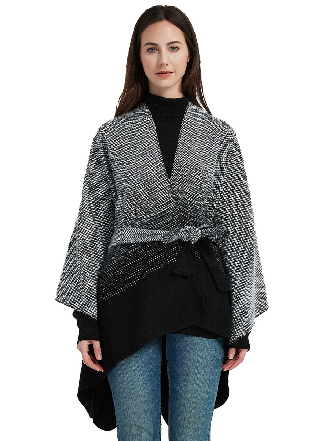 

JC Collection Women Self Design Scarf, Grey