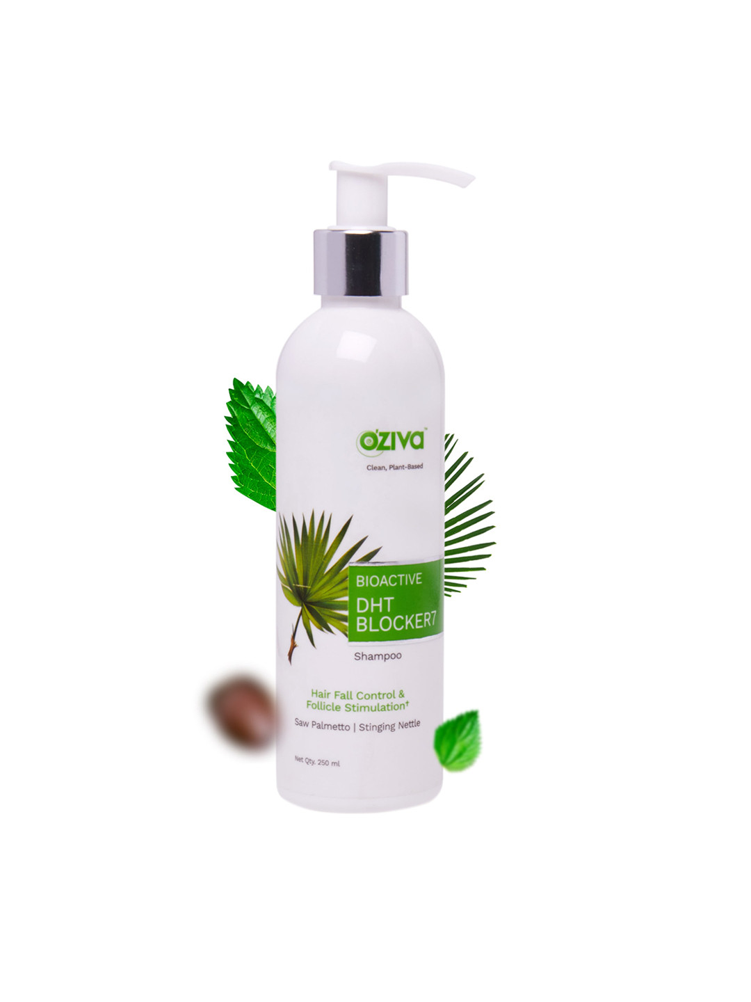 

OZiva Bioactive DHT Blocker7 Shampoo 250ml, Green