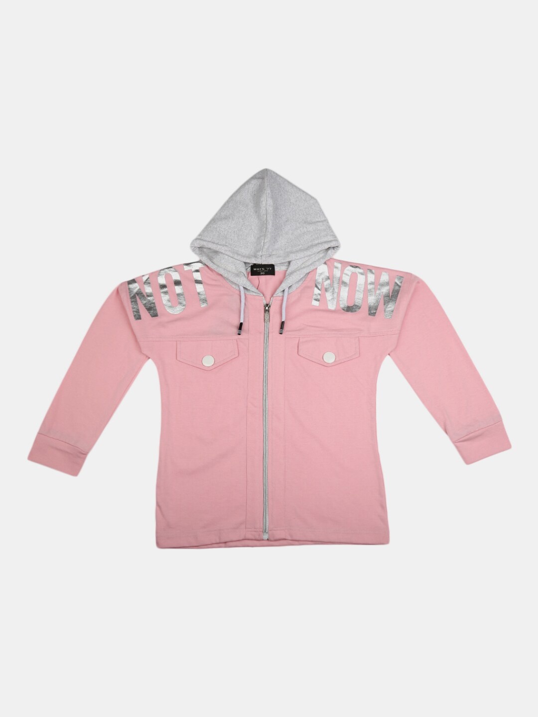 

V-Mart Girls Pink Typography Printed T-shirt
