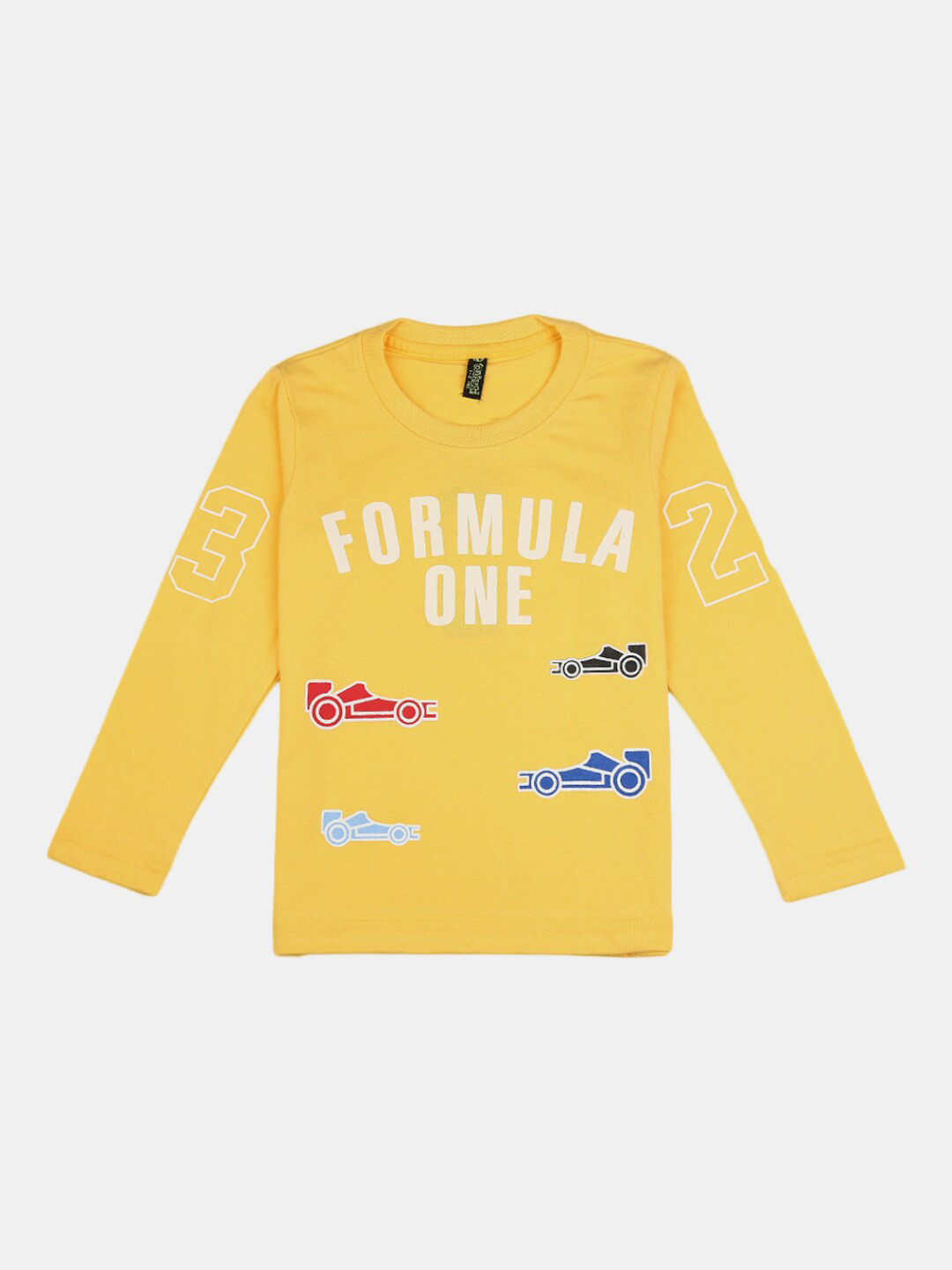 

V-Mart Boys Yellow Typography Printed T-shirt