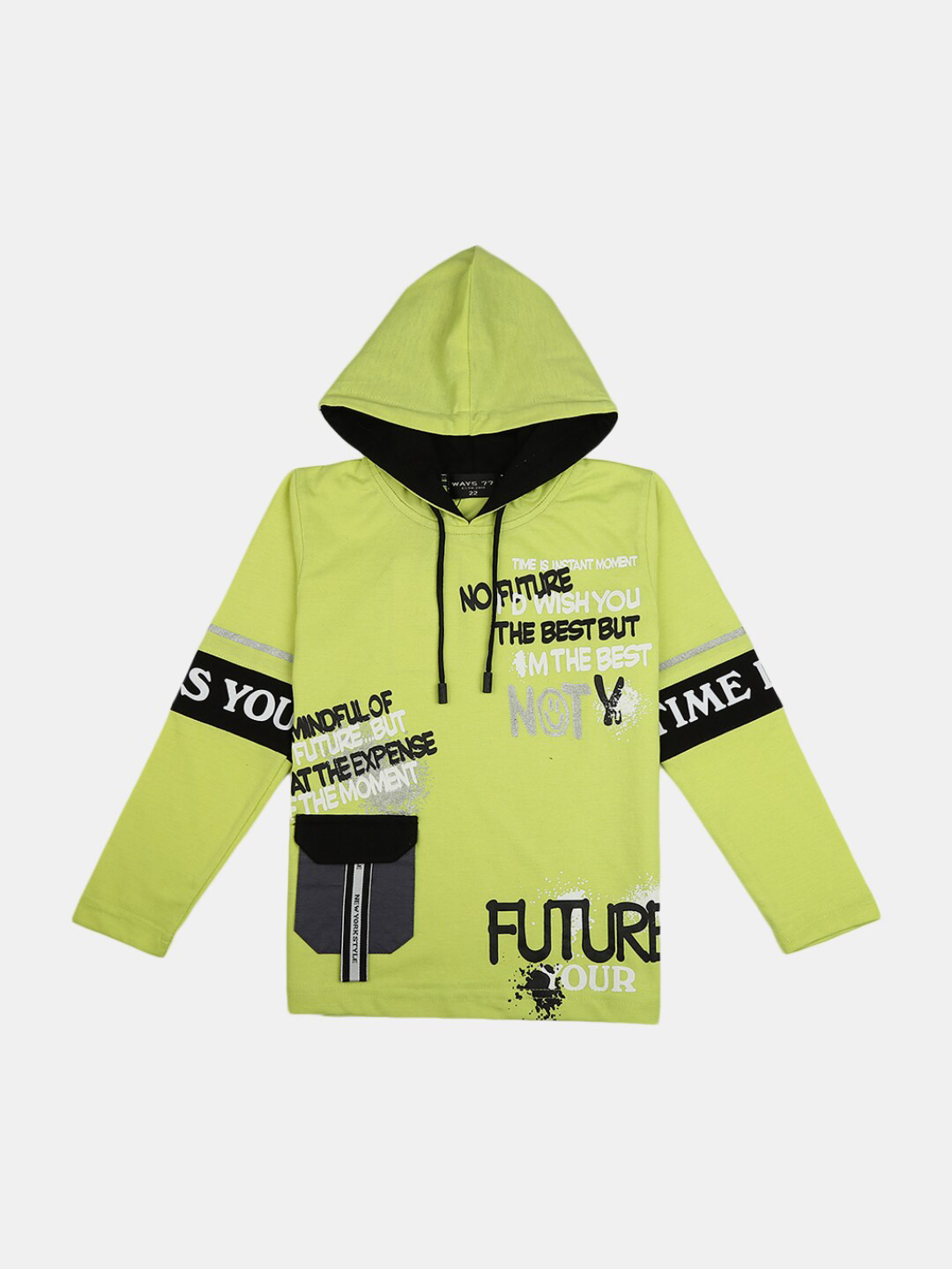 

V-Mart Boys Green Typography Printed T-shirt