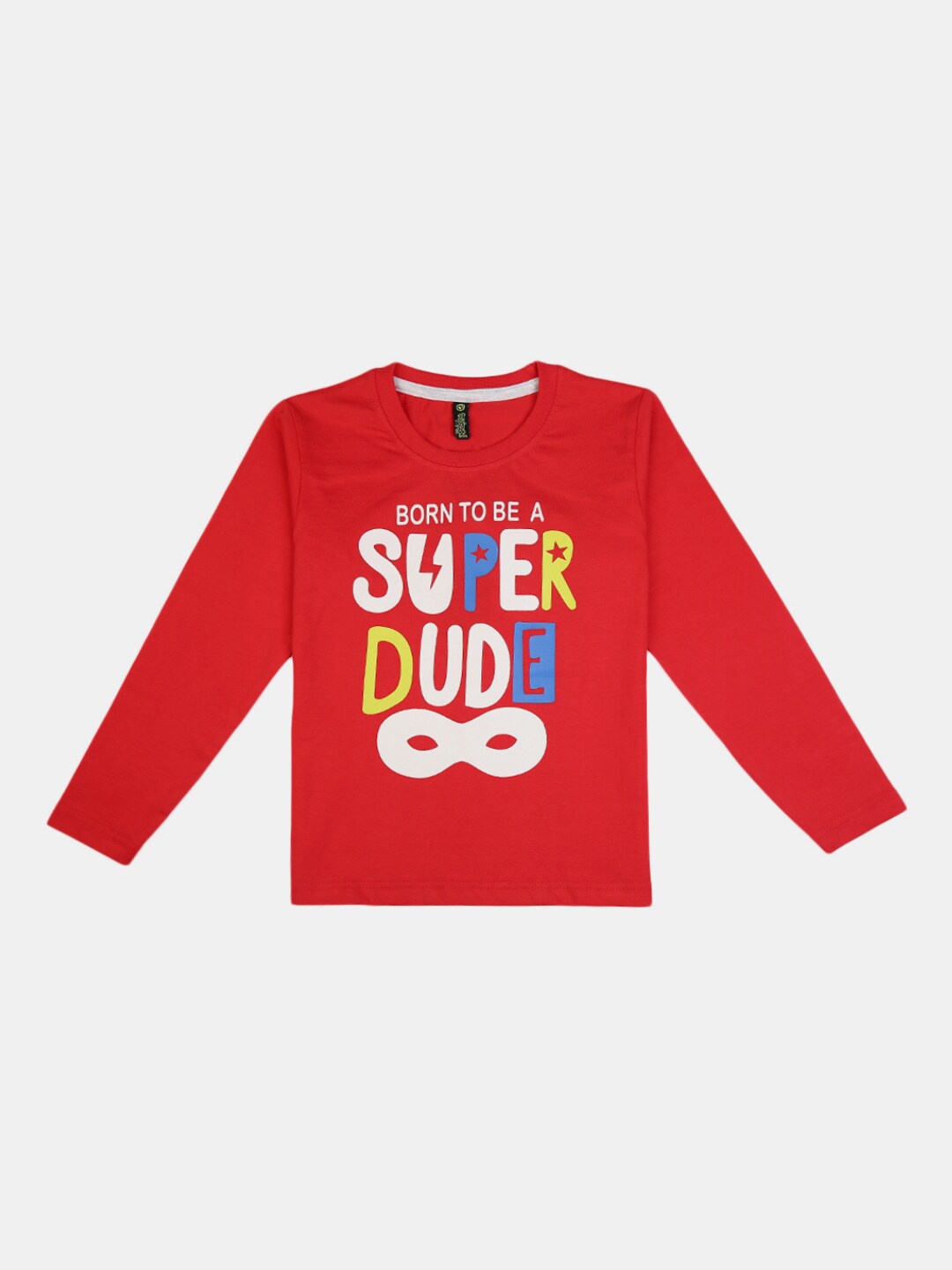 

V-Mart Boys Red Typography Printed Cotton T-shirt
