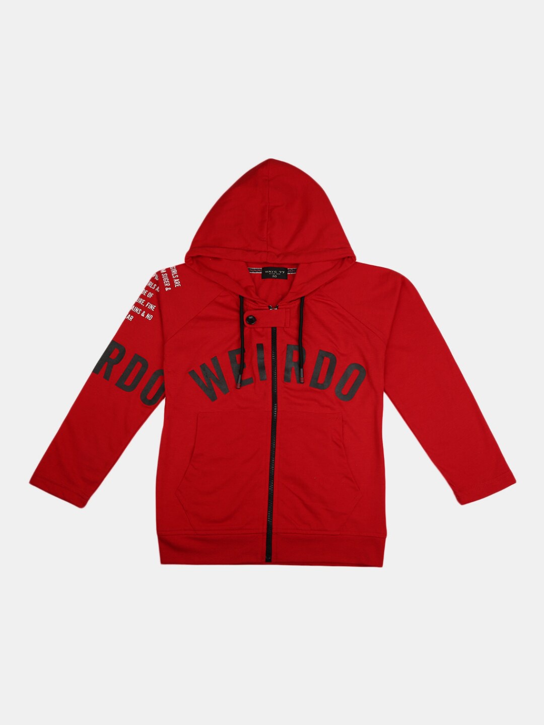 

V-Mart Girls Red Typography Printed T-shirt
