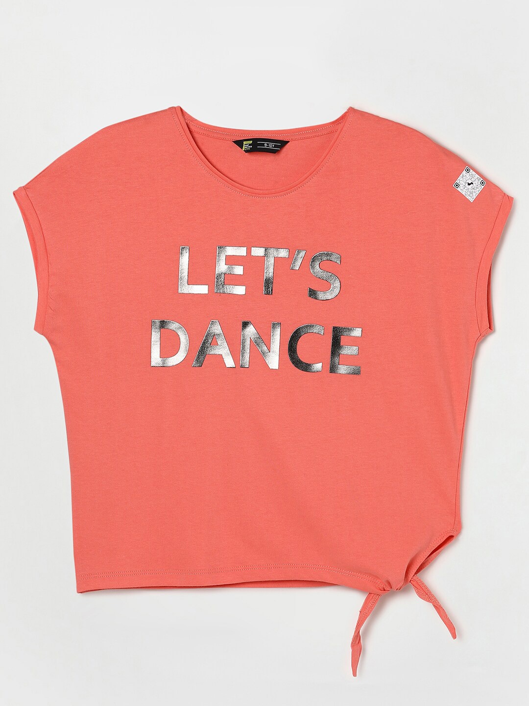 

Fame Forever by Lifestyle Girls Coral Typography Printed Pure Cotton T-shirt