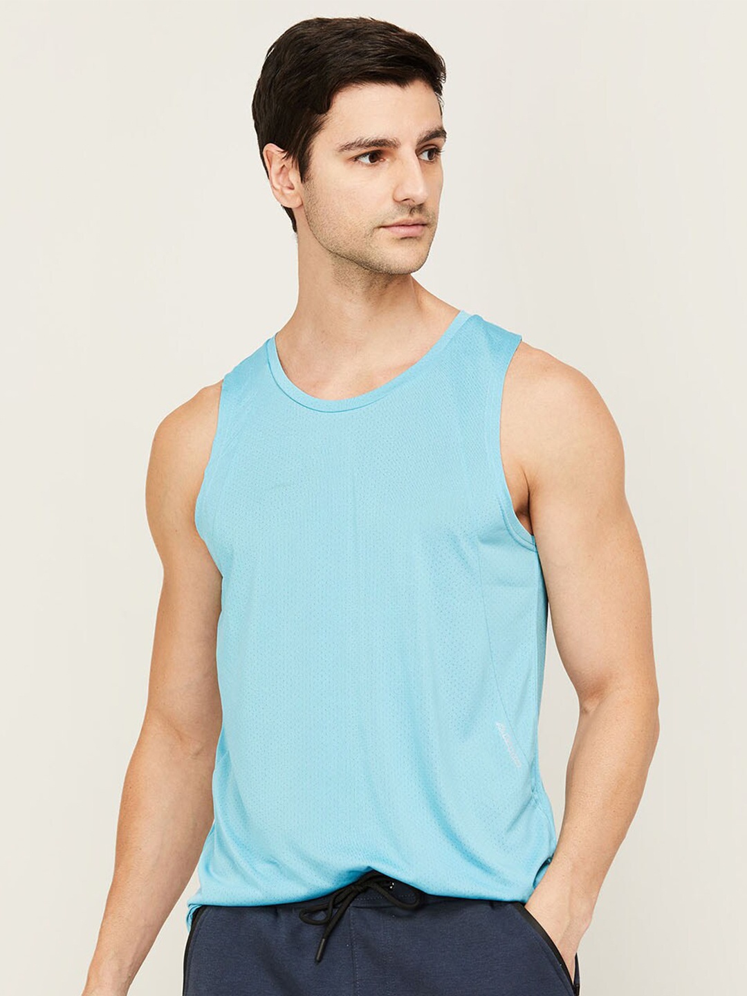 

Kappa Men Blue Solid Sports T-shirt